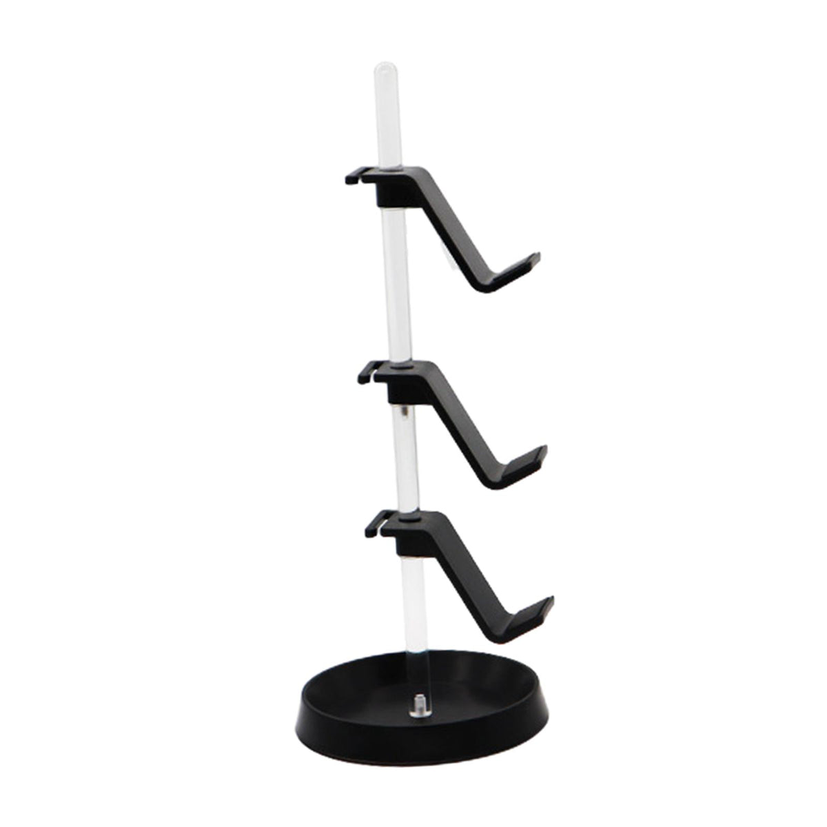 Maxbell 3 Tier Game Controller Holder Easy Installation Headphones Rotatable Display Black