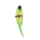 Maxbell 1/12 Dollhouse Miniature Handmade Parrots Model Garden Decoration Green