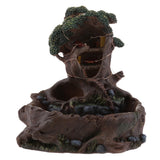 Max Creative Miniature Stump Resin Planter Flower Pot  for Succulents Cactus