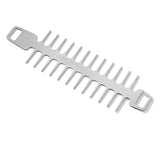 Maxbell Reusable Roaster Fork Easy to Clean Barbecue Skewer for Appetiser Camping Hook 25.7x7.5x1.8mm