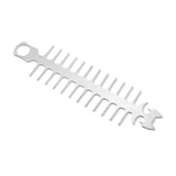 Maxbell Reusable Roaster Fork Easy to Clean Barbecue Skewer for Appetiser Camping Cat 26.5x7x1.8mm
