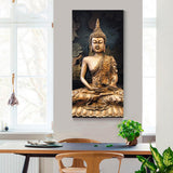 Max Canvas Painting Printed Picture Poster Art Home Decor Gold Buddha L