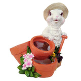 Max Rabbit Shaped Home Decoration Succulent Flower Pots White Rabbit