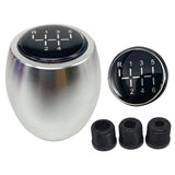 Maxbell Manual Gear Shift Knob Direct Replaces with 8mm 10mm 12mm Adapters Metal Argent