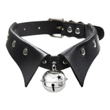 Maxbell Rock Style Choker Collar Necklace Fashion PU Leather for Girls Cosplayer Black