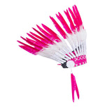 Maxbell American Chief Indian Hat Feather Headdress Photo Props for Stage Cosplay Pink