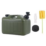 Maxbell Water Container Easy Cleaning Canister Water Tank for Barbecue Camping Green 10L