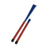 Maxbell Retractable Drum Brushes Professional Durable for Drum Kits Acoustic Drummer Blue 35x1.5cmx1.5cm