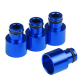 Max Maxb 4x Fuel Injector Adapters for Acura RDX Injectors B16 B18 D16Z D16Y Blue