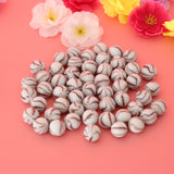 Maxbell 50Pcs Glass Round Beads Kids Marbles Ball Traditional Game Toy Gift Purple