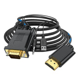 Maxbell VGA Digital to HDMI Analog Video Adapter Cable ,1080P Golden Plating Durable 1m