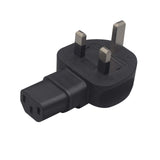 Maxbell UK to IEC320 C13 Power Adapter Black Connector for Pdu Ups Laptop Printer