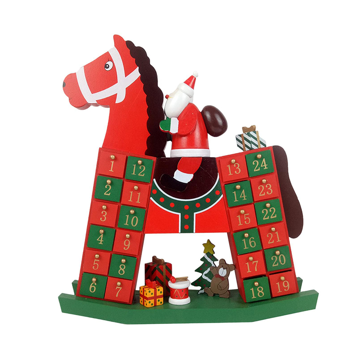 Maxbell advent calendar Wooden Ornament 24 Bedroom Desk Car