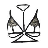 Maxbell Women Body Harness Bra Belt Punk Gothic Bra Bondage Chest Adjustable Strap