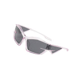 Maxbell Cat Eye Sunglasses Sun Glasses Men Women Comfortable for Beach Clear Purple