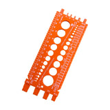 Maxbell Drill Bit Gauge Compact Portable Easy to Carry Multipurpose Measurement Tool Orange