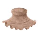 Maxbell Woman Winter Bib Pullover Collar Cover Neck Warmer Scarf Practical Cozy Brown