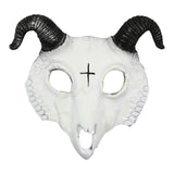 Maxbell Novelty Halloween Cosplay Mask Carnival Party Props Scary Mask for Halloween White