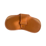 Maxbell Soft Glasses Case Durable Lightweight PU Leather for Women Men Camping Brown