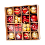 Maxbell Christmas Ball Ornaments Electroplating Ball Hanging for Indoor Party Decor style B
