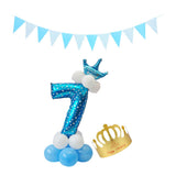 Max Maxb Aluminium Foil column stand number balloon hat banner wedding party decors 7