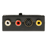 Maxbell Scart to 3 RCA Switch, Gold Plated Mini Scart Plug In & Out to Triple 3 x RCA Phono Video/Audio Adapter Box Switchable Composite Lead Switch