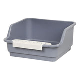 Maxbell Cat Litter Box Portable Anti Splashing Bedpan Cat Toilet Cat Toilet Sand Box gray
