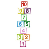 Maxbell Hopscotch Floor Stickers Lattice Number Game Kindergarten Children Game Toy C