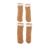 Max 4Pcs Knitting Lace Furniture Feet Caps Chair Leg Socks Floor Protector 03