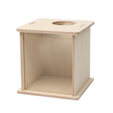 Maxbell Hamster Digging Box Visible Wooden Shower Room for Gerbils Chinchillas 16cmx13cmx14cm