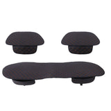 Maxbell Breathable PU Leather Bamboo Car Seat Cover Pad Mat Chair Cushion  Black Gold