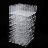 Maxbell Lipstick Organizer Lipgloss Holder Rotating Tower Acrylic Display Rack Clear