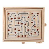 Max Maze Labyrinth Balance Board Wooden Toy with Driving Beads for Kids Adults