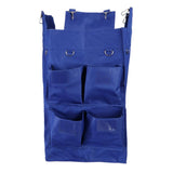 Maxbell Housekeeping Cart Trash Caddy Hotel Rooms Cleaning Tool,4/6 Pockets 4-Blue