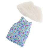 Maxbell Cute Short Skirt & Cape for 18inch Dress Up Accs Blue Flower
