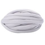 Maxbell Chunky Wool Yarn Filling Soft Knitting for Scarf Sweater Bed Fence Crochet light gray