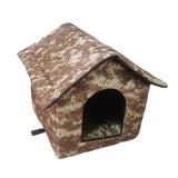 Maxbell Cute Oxford Cloth Cat House Stray Cats Shelter Lightweight Style D
