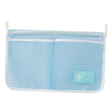 Maxbell Fridge Storage Mesh Bag Hanging with Hook Multi Function for Wall Doors Blue