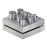 Maxbell 7 Sizes Disc Cutter Set Durable Accessories ,Coin Pendant Punch and Die Set