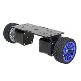 Maxbell 42 Stepper Motor 65mm Double-Wheeled Robot Balancing Vehicle Chassis Blue