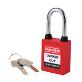 Maxbell Lockout Tagout Locks Safety Padlocksteel Shackle Lightweight Red