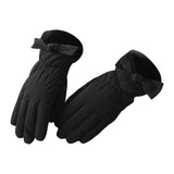 Maxbell Women Winter Warm Gloves Touch Screen Full Finger Thermal Glove Black