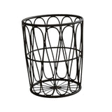 Maxbell Storage Basket Metal Storage Cart Laundry Sorter for Bedroom Black