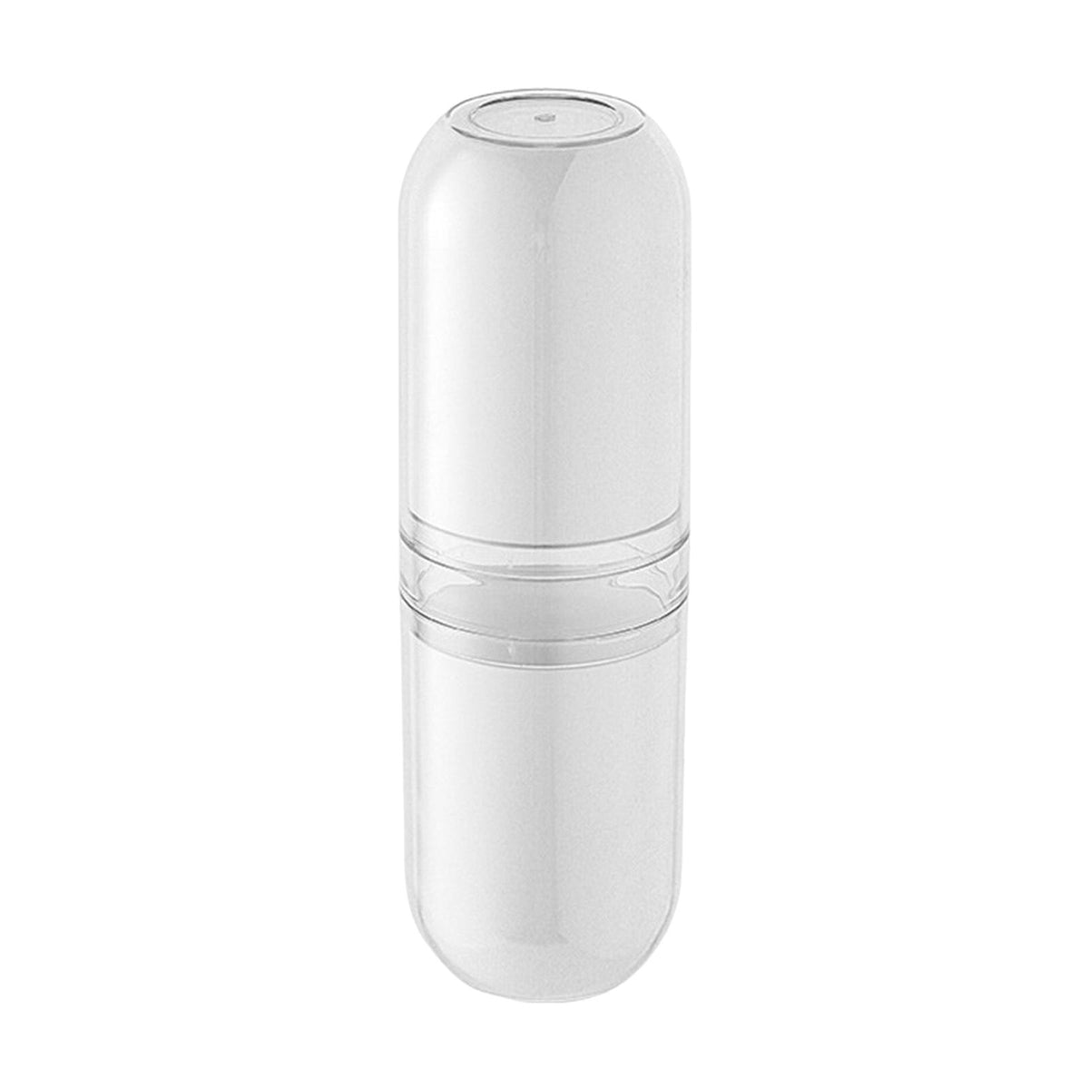Maxbell Travel Toothbrush Holder Containers Wash Cup Holder Carrier for Traveling White