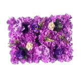 Maxbell Flowers Wall Panel 40Cmx60cm Floral Backdrop for Indoor Party Baby Shower Violet