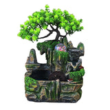 Maxbell Electric Tabletop Water Fountain Rolling Ball Water Sound with Lights Decor without Mist