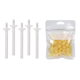 Maxbell 1Bag Depilatory Wax Waxing Beads Hair Removal Set & 5x Applicator Honey