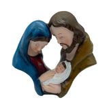 Maxbell Holy Family Nativity Figurine Tabletop Ornament for Indoor Bedroom Fireplace
