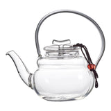 Maxbell Teapot Heat Resistant Tea Kettle for Loose Coffee Clear