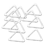 Max 10pcs Metal Hollow Closed Triangle Rings Loop Bag Connectors Buckles 20mm